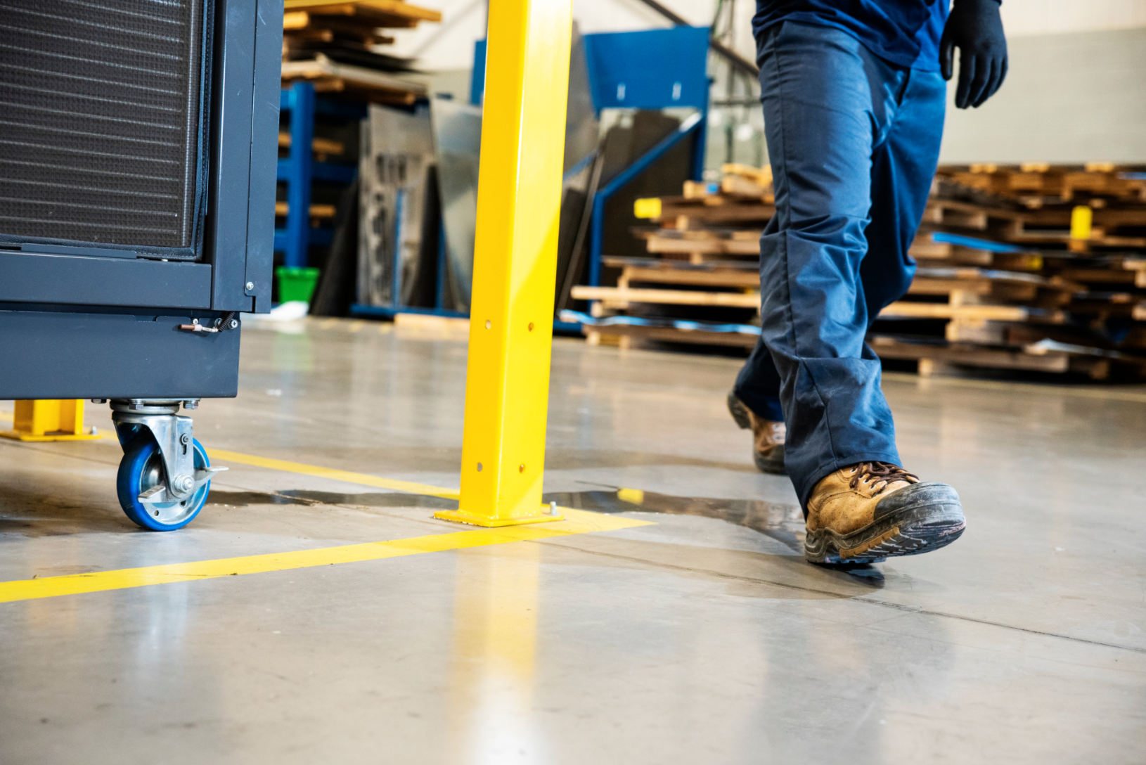 Wetter weather means an increased possibility of slips, trips and falls at work.